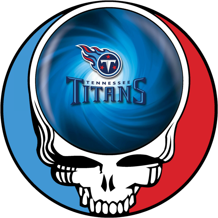 Tennessee Titans skull logo fabric transfer